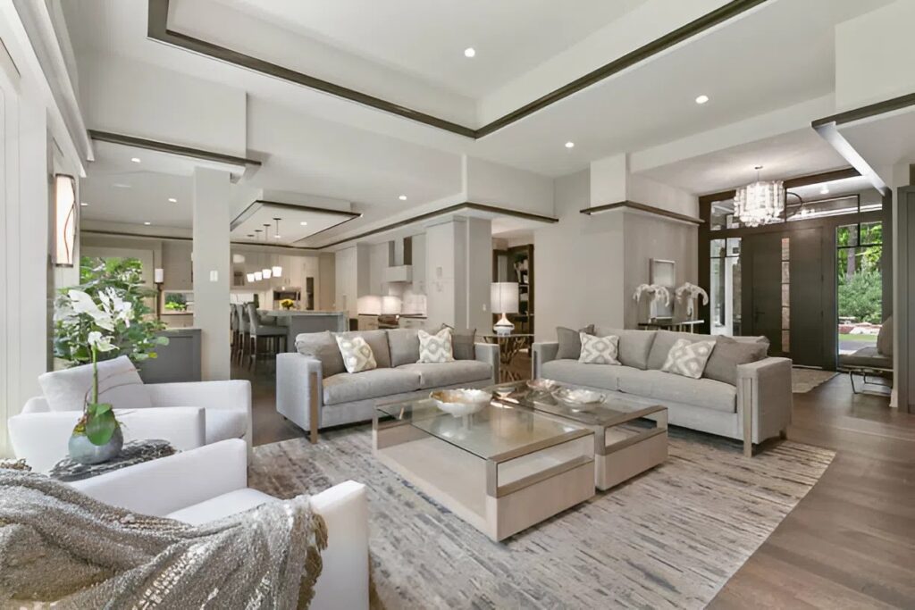 House interior painted in seamless transitions by an interior painter in Frederick, MD